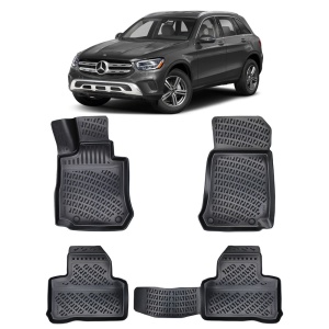 Mercedes GLC X253 2015- Set 4 covorase auto din cauciuc tip tavita premium line 3D - Transport Gratuit! accesorii pentru autoturismul tau - masina v48777