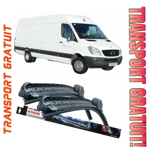 Mercedes Sprinter Set 2 stergatoare parbriz Bosch Bosch Aerotwin 65 cm/60 cm compatibile cu Mercedes-Benz Sprinter 4,6-T Bus (B906) din 2006 (65 cm / 60 cm)