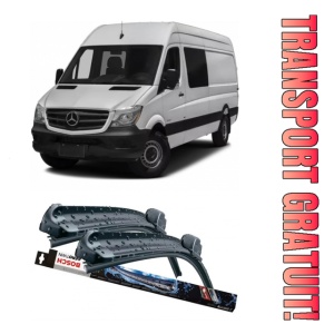 Mercedes Sprinter Set 2 stergatoare parbriz Bosch Bosch Aerotwin 65 cm/60 cm compatibile cu Mercedes-Benz Sprinter 5-T Van (B906) din 2006-2016 (65 cm / 60 cm)