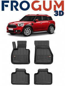 Mini Countryman II Din 02.2017 - Prezent, Suv , Set Covorase Auto Tip Tavita Premium 3D, din cauciuc accesorii pentru autoturismul tau - masina v163005