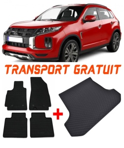 Mitsubishi ASX Set Covorase + tavita portbagaj auto Mitsubishi ASX fabricatie 2017 - 2022, caroserie suv, Facelift II accesorii pentru autoturismul tau - masina v1140