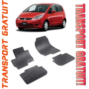 Mitsubishi Colt Cz, Hatchback, fabricat din 11.2008 - 2013, set covorase auto dedicate, din cauciuc 100% Premium