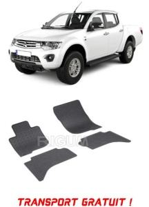 Mitsubishi L200, Pick-Up, fabricat din 06.2015 - Prezent, set covorase auto dedicate, din cauciuc 100% Premium - Transport Gratuit accesorii pentru autoturismul tau - masina v38753