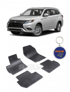Mitsubishi Outlander II, Suv, fabricat din 03.2007 - 08.2012, set covorase auto dedicate, din cauciuc 100% Premium accesorii pentru autoturismul tau - masina v158591