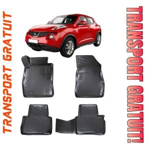 Nissan Juke I (F15) 2010-2019 Set 4 covorase auto din cauciuc tip tavita premium line 3D