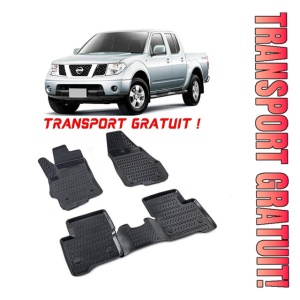 Nissan Navara 2005-2013 Set 4 covorase auto din cauciuc tip tavita premium line 3D - Transport Gratuit!