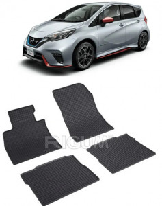 Nissan Note E12, Hatchback, fabricat din 10.2013 - 03.2016, set covorase auto dedicate, din cauciuc 100% Premium accesorii pentru autoturismul tau - masina v160987