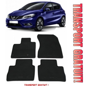 Nissan Pulsar fabricat din 09.2014 - 07.2018, Hatchback, set covorase auto dedicate, din cauciuc 100% Premium - Transport Gratuit