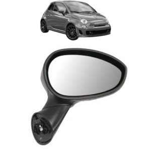 Oglinda Dreapta ABARTH 500 / 595 / 695 din 2008 - 2016, Auto, Reglaj electric, Completa - Img 2