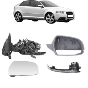 Oglinda Dreapta AUDI A3 (8P1) din 2003 - 2012, Auto, Reglaj electric, Completa - Img 2