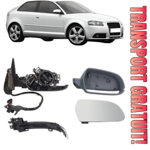 Oglinda Dreapta AUDI A3 (8P1) din 2003 - 2012, Auto, Reglaj electric, Completa