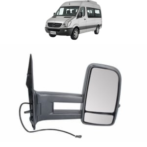 Oglinda Dreapta MERCEDES-BENZ SPRINTER 3,5-t Bus (B906) din 2006 - 2020, Auto, Reglaj manual, Completa - Img 2