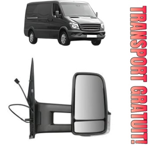 Oglinda Dreapta MERCEDES-BENZ SPRINTER 4,6-t Van (B906) din 2006 - 2018, Auto, Reglaj manual, Completa