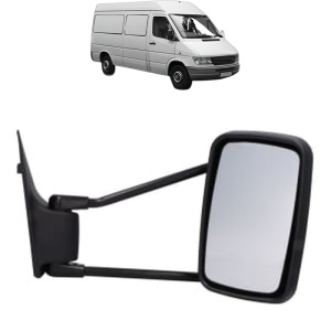 Oglinda Dreapta MERCEDES-BENZ SPRINTER 4-t Van (B904) din 1995 - 2006, Auto, Reglaj manual, Completa - Img 2