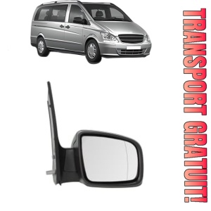 Oglinda Dreapta MERCEDES-BENZ VITO Bus (W639) din 2003 - 2014, Auto, Reglaj manual, Completa