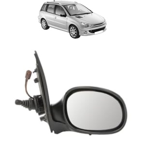 Oglinda Dreapta PEUGEOT 206 SW (2E/K) din 2002 - 2008, Auto, Reglaj mecanic, Completa - Img 2