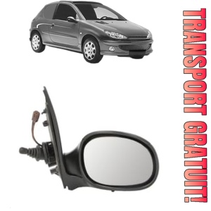 Oglinda Dreapta PEUGEOT 206 Van din 2001 - 2009, Auto, Reglaj mecanic, Completa