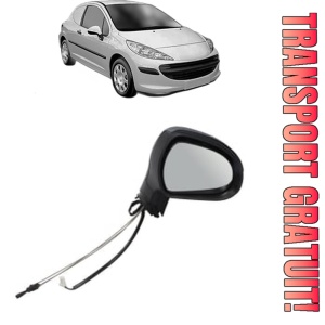 Oglinda Dreapta PEUGEOT 207 Hatchback Van (WA_, WC_) din 2007 - 2012, Auto, Reglaj mecanic, Completa