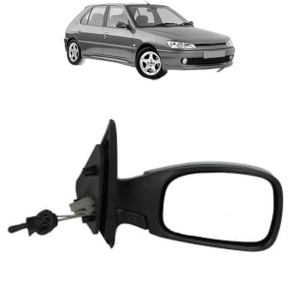 Oglinda Dreapta PEUGEOT 306 Hatchback (7A, 7C, N3, N5) din 1993 - 2002, Auto, Reglaj mecanic, Completa - Img 2