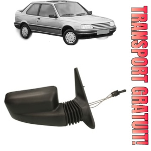 Oglinda Dreapta PEUGEOT 309 I (10C, 10A) din 1985 - 1989, Auto, Reglaj mecanic, Completa