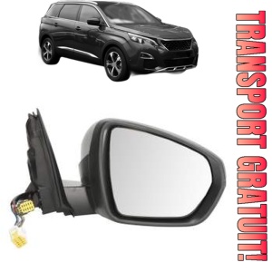 Oglinda Dreapta PEUGEOT 5008 II (MC_, MJ_, MR_, M4_) din 2016 - 2023, Auto, Reglaj electric, Completa