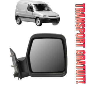 Oglinda Dreapta PEUGEOT PARTNER Box Body/MPV (5_, G_) din 1996 - 2015, Auto, Reglaj manual, Completa