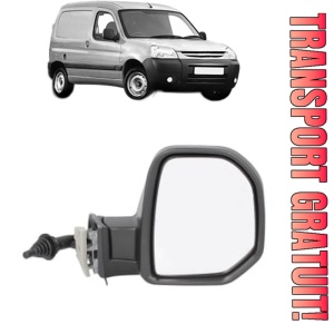 Oglinda Dreapta PEUGEOT PARTNER Box Body/MPV din 2008 - 2016, Auto, Reglaj mecanic, Completa