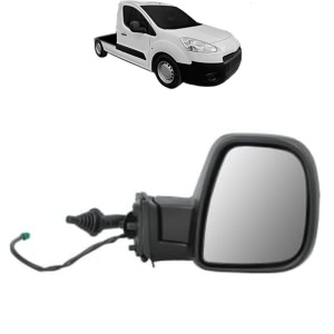 Oglinda Dreapta PEUGEOT PARTNER Platform/Chassis din 2009 - 2015, Auto, Reglaj mecanic, Completa - Img 2