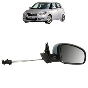 Oglinda Dreapta SKODA FABIA II (542) din 2006 - 2014, Auto, Reglaj mecanic, Completa - Img 2