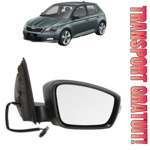 Oglinda Dreapta SKODA FABIA III (NJ3) din 2014 - 2021, Auto, Reglaj electric, Completa