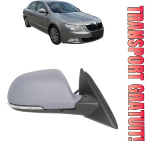 Oglinda Dreapta SKODA SUPERB II (3T4) din 2008 - 2015, Auto, Reglaj electric, Completa