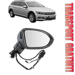 Oglinda Dreapta Volkswagen PASSAT ALLTRACK B8 Variant (3G5, CB5) din 2015 - 2024, Auto, Reglaj electric, Completa