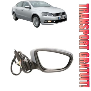 Oglinda Dreapta Volkswagen PASSAT B7 (A32, A33) din 2011 - 2020, Auto, Reglaj electric, Completa