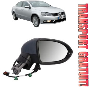 Oglinda Dreapta Volkswagen PASSAT B7 (A32, A33) din 2011 - 2020, Auto, Reglaj electric, Completa