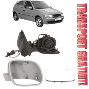 Oglinda Dreapta Volkswagen POLO Estate Van (6V5) din 1995 - 2001, Auto, Reglaj mecanic, Completa