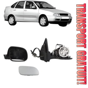 Oglinda Dreapta Volkswagen POLO III CLASSIC (6V2) din 1995 - 2002, Auto, Reglaj mecanic, Completa