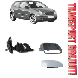 Oglinda Dreapta Volkswagen POLO IV (9N_, 9A_) din 2001 - 2009, Auto, Reglaj electric, Completa