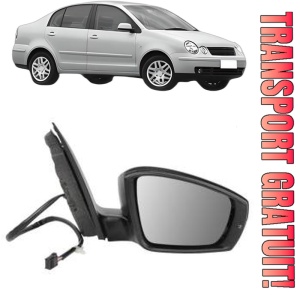 Oglinda Dreapta Volkswagen POLO IV Saloon (9A4, 9A2, 9N2, 9A6) din 2002 - 2012, Auto, Reglaj electric, Completa