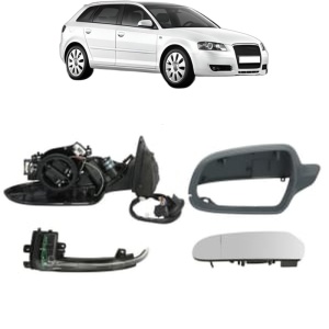 Oglinda Stanga AUDI A3 Sportback (8PA) din 2004 - 2013, Auto, Reglaj electric, Completa - Img 2
