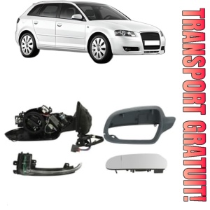 Oglinda Stanga AUDI A3 Sportback (8PA) din 2004 - 2013, Auto, Reglaj electric, Completa