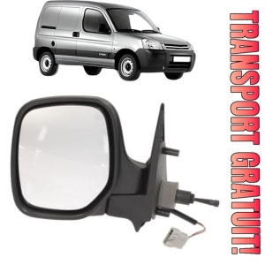 Oglinda Stanga CITROEN BERLINGO / BERLINGO FIRST Box Body/MPV (M_) din 1996 - 2011, Auto, Reglaj mecanic, Completa