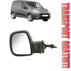 Oglinda Stanga CITROEN BERLINGO Box Body/MPV (B9) din 2008 - 2021, Auto, Reglaj mecanic, Completa