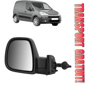 Oglinda Stanga CITROEN BERLINGO Box Body/MPV (B9) din 2008 - 2021, Auto, Reglaj mecanic, Completa