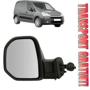 Oglinda Stanga CITROEN BERLINGO Box Body/MPV (B9) din 2008 - 2021, Auto, Reglaj mecanic, Completa