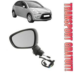 Oglinda Stanga CITROEN C3 II (SC_) din 2009 - 2016, Auto, Reglaj electric, Completa