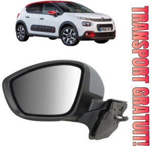 Oglinda Stanga CITROEN C3 III Van (SX_, SY_) din 2016 - 2019, Auto, Reglaj electric, Completa