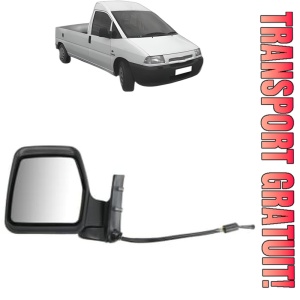 Oglinda Stanga CITROEN JUMPY I Platform/Chassis (BU_, BV_, BW_, BX_) din 1999 - 2006, Auto, Reglaj mecanic, Completa