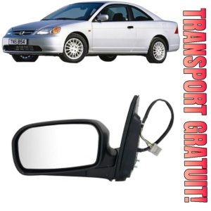 Oglinda Stanga HONDA CIVIC VII Coupe (EM2) din 2001 - 2005, Auto, Reglaj electric, Completa