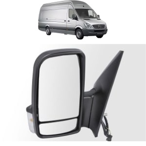 Oglinda Stanga MERCEDES-BENZ SPRINTER 5-t Van (B906) din 2006 - 2018, Auto, Reglaj manual, Completa - Img 2