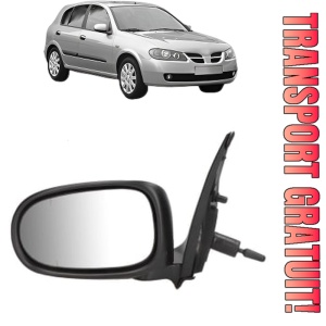 Oglinda Stanga NISSAN ALMERA II Hatchback (N16) din 2000 - 2006, Auto, Reglaj mecanic, Completa